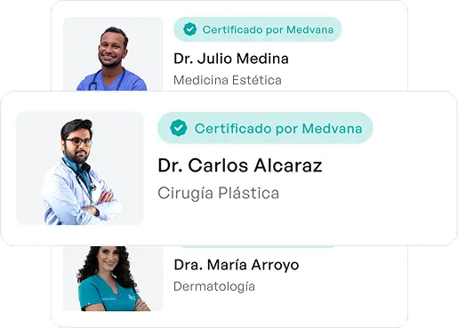 Perfiles de profesionales médicos verificados